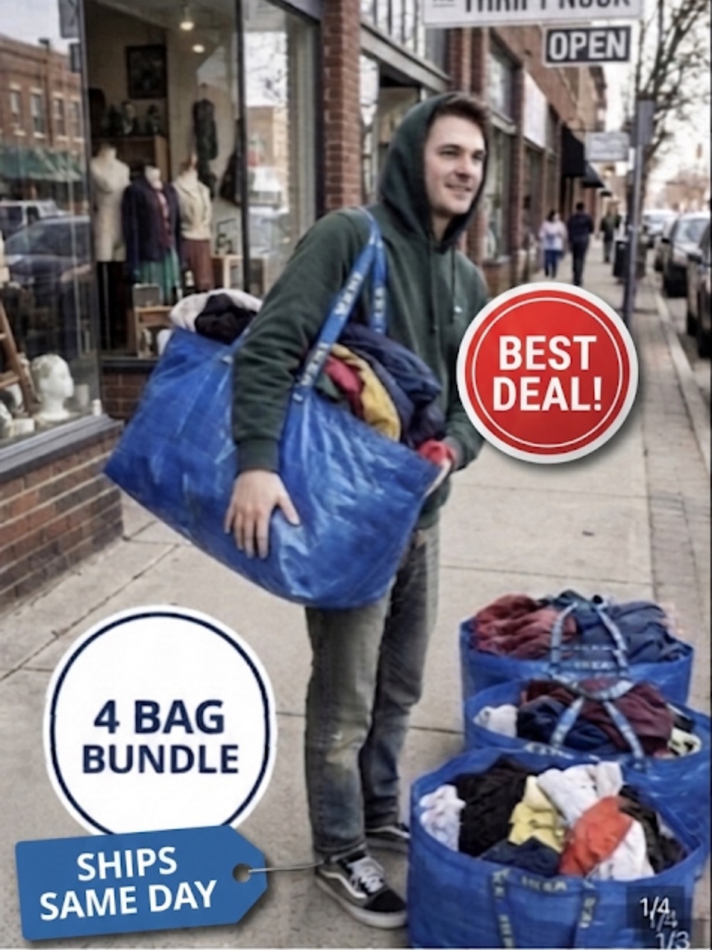IKEA Frakta Bags 4 Bags included, New moving bags